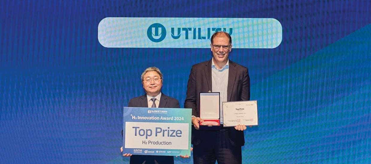 Utility Global Wins Top Hydrogen Production Award at H2 MEET